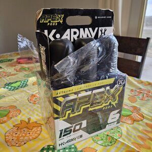 NEW HK Army (6 Pack) 150 Round Apex Paintball Pod - Dark Smoke (13013004)